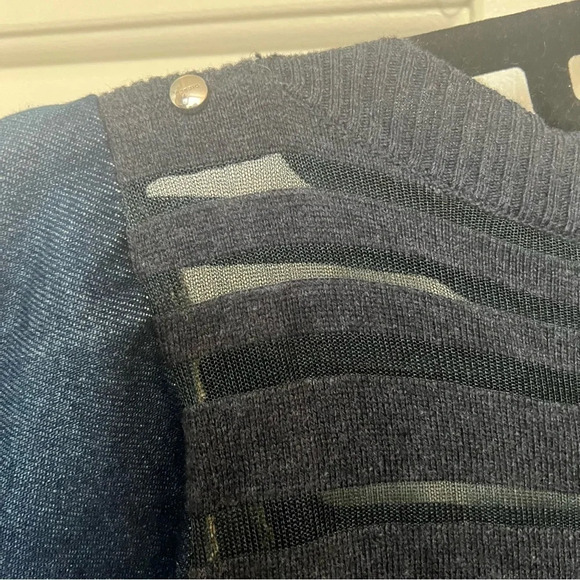 Diesel Top with Denim Sleeves- Size XS; Never Worn - Picture 9 of 9